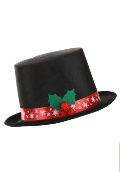 Snowman Costume Top Hat For Adults -Halloween Costume Shop adult snowman costume top hat alt 3