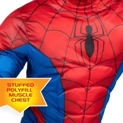 JAZWARES Spider-Man Costume For Adults 7 JAZWARES Spider-Man Costume For Adults -Halloween Costume Shop adult spiderman costume alt 2