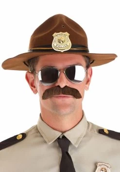 Adult Super Troopers Mustache And Sunglasses Kit -Halloween Costume Shop adult super troopers mustache and sunglasses kit alt 2