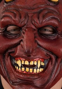 The Devil Full Face Mask For Adults -Halloween Costume Shop adult the devil full face mask alt 2