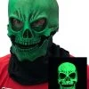 UV Green Glow Skull Mask For Adults -Halloween Costume Shop adult uv green glow skull mask update