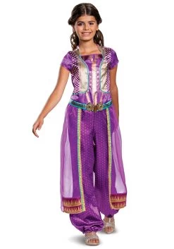 Disguise Aladdin Live Action Child Jasmine Purple Classic Costume