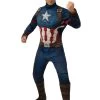 Deluxe Avengers Endgame Captain America Men's Costume -Halloween Costume Shop avengers endgame deluxe captain america mens costume