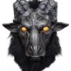 Baphomet Demon Full Head Mask -Halloween Costume Shop baphomet demon mask