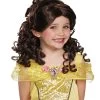 Disguise Beauty And The Beast Belle Wig For Kids -Halloween Costume Shop beauty and the beast belle kids wig