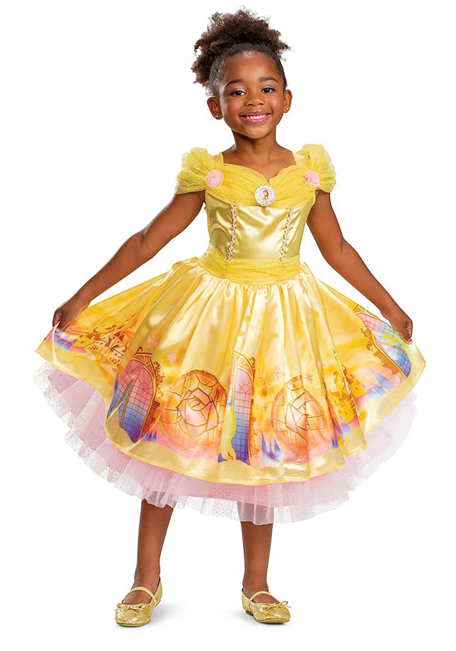 Disguise Beauty And The Beast Deluxe Girl's Belle Costume For Todders 3 Disguise Beauty And The Beast Deluxe Girl's Belle Costume For Todders