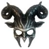 Black Demon Mask Costume Accessory -Halloween Costume Shop black demon mask