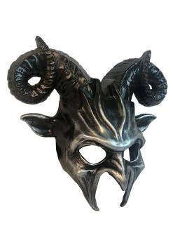 Black Demon Mask Costume Accessory -Halloween Costume Shop black demon mask alt 2