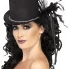 Smiffys Women's Black Top Hat With Skeleton Hand -Halloween Costume Shop black top hat with skeleton hand