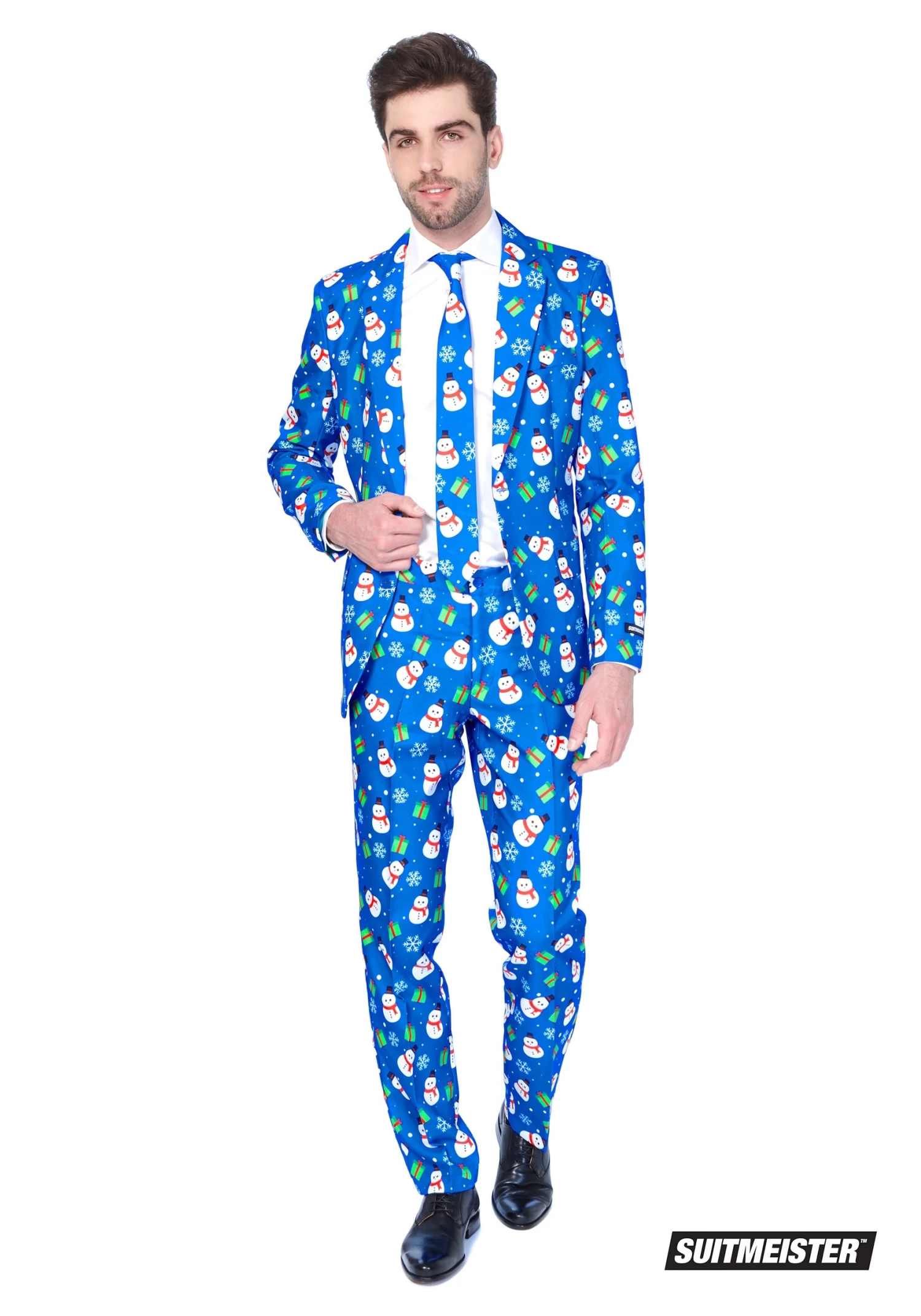 Suitmeister Blue Snowman Men's Suit 3 Suitmeister Blue Snowman Men's Suit