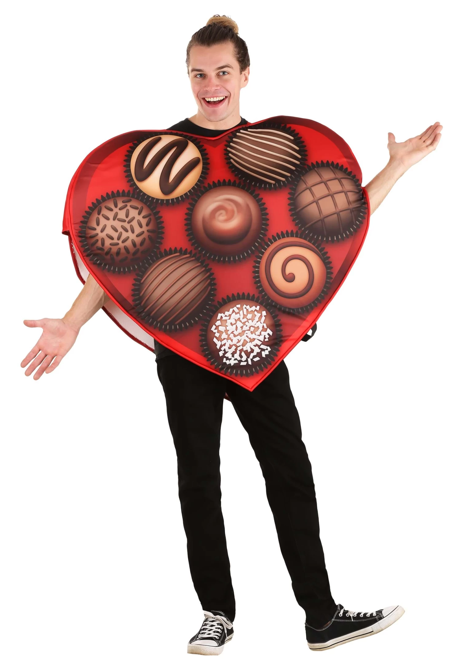 Heart-Shaped Box Of Chocolates Adult Costume 6 Heart-Shaped Box Of Chocolates Adult Costume - Image 4