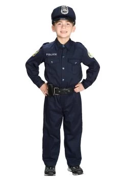 Deluxe Police Officer Costume For Boys