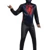 JAZWARES Miles Morales Spider-Man Value Costume For Boys -Halloween Costume Shop boys miles morales spiderman value costume