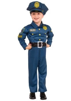 Top Cop Boy's Muscle Costume