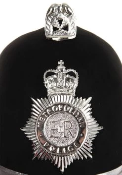 British Bobby Black Helmet -Halloween Costume Shop british bobby helmet alt 3