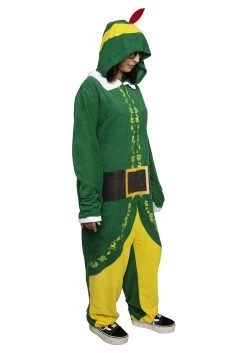 Adult Buddy The Elf Union Suit -Halloween Costume Shop buddy the elf union suit alt 2