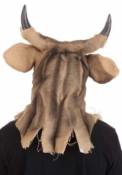 Bull Scarecrow Mouth Mover Mask -Halloween Costume Shop bull scarecrow mouth mover mask alt 7