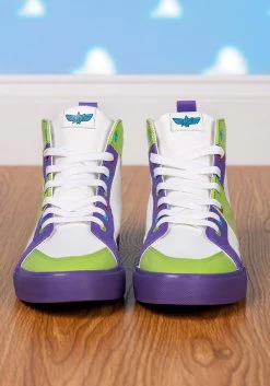 Kid's Buzz Lightyear Youth High Top Shoes -Halloween Costume Shop buzz lightyear youth high top shoes alt 2