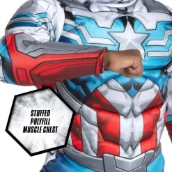 JAZWARES Boy's Captain America Falcon Costume -Halloween Costume Shop captain america falcon kids costume 1