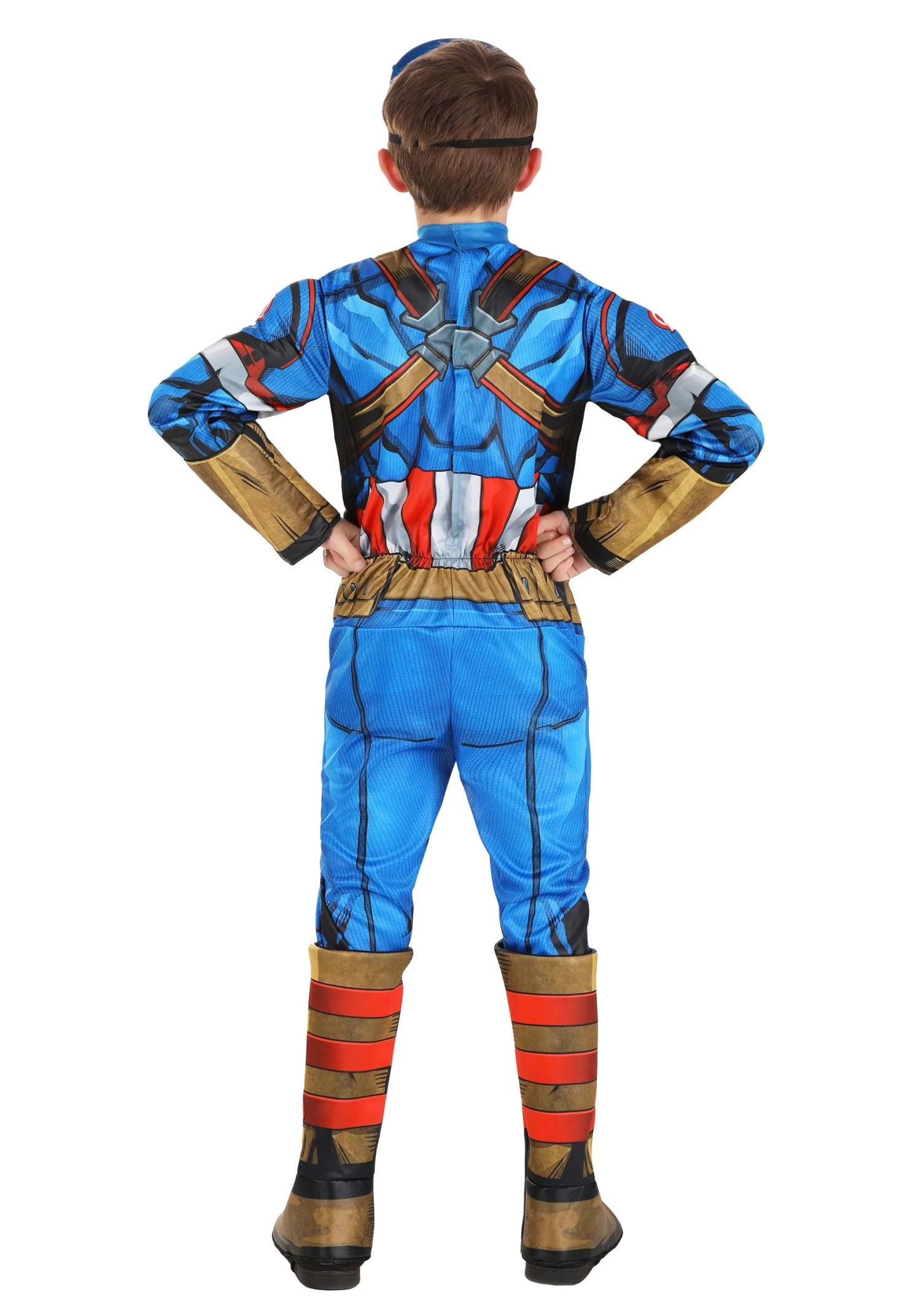 JAZWARES Boy's Captain America (Steve Rogers) Costume 5 JAZWARES Boy's Captain America (Steve Rogers) Costume - Image 3