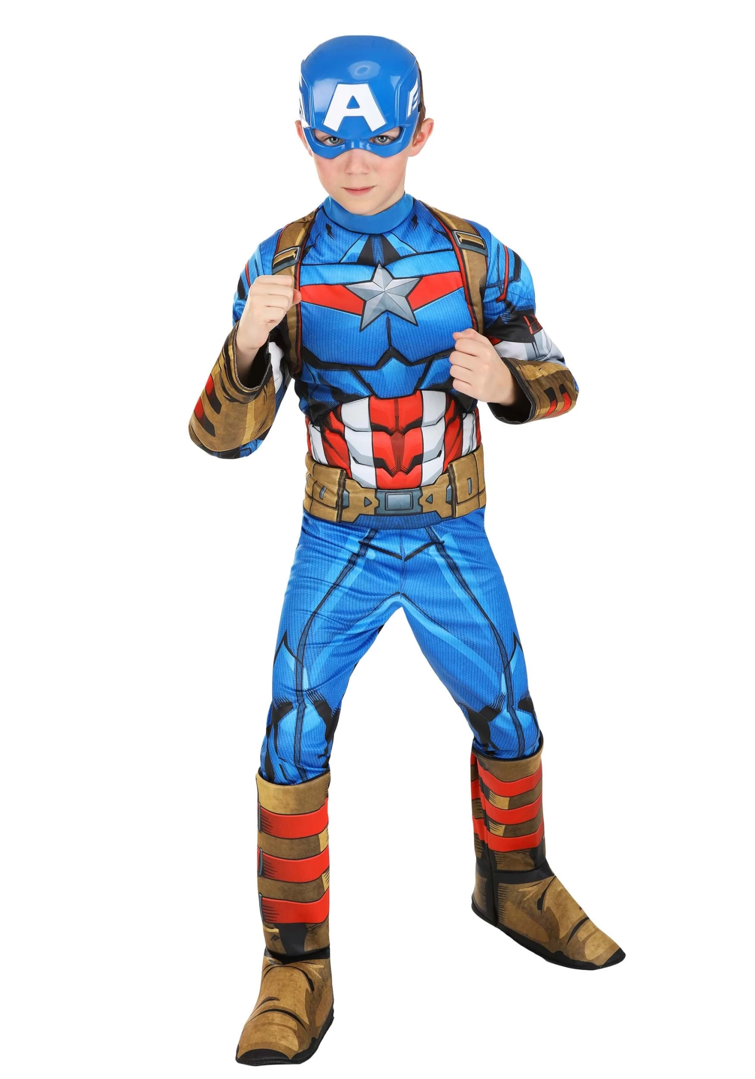 JAZWARES Boy's Captain America (Steve Rogers) Costume 3 JAZWARES Boy's Captain America (Steve Rogers) Costume