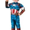 Captain America Muscle Costume For Toddlers