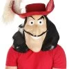Captain Hook Latex Mask For Adults -Halloween Costume Shop captain hook latex mask