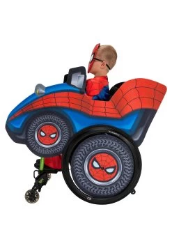 JAZWARES Adaptive Spider-Man Wheelchair Accessory For Kids 11 JAZWARES Adaptive Spider-Man Wheelchair Accessory For Kids -Halloween Costume Shop child adaptive spiderman wheelchair accessory alt 3