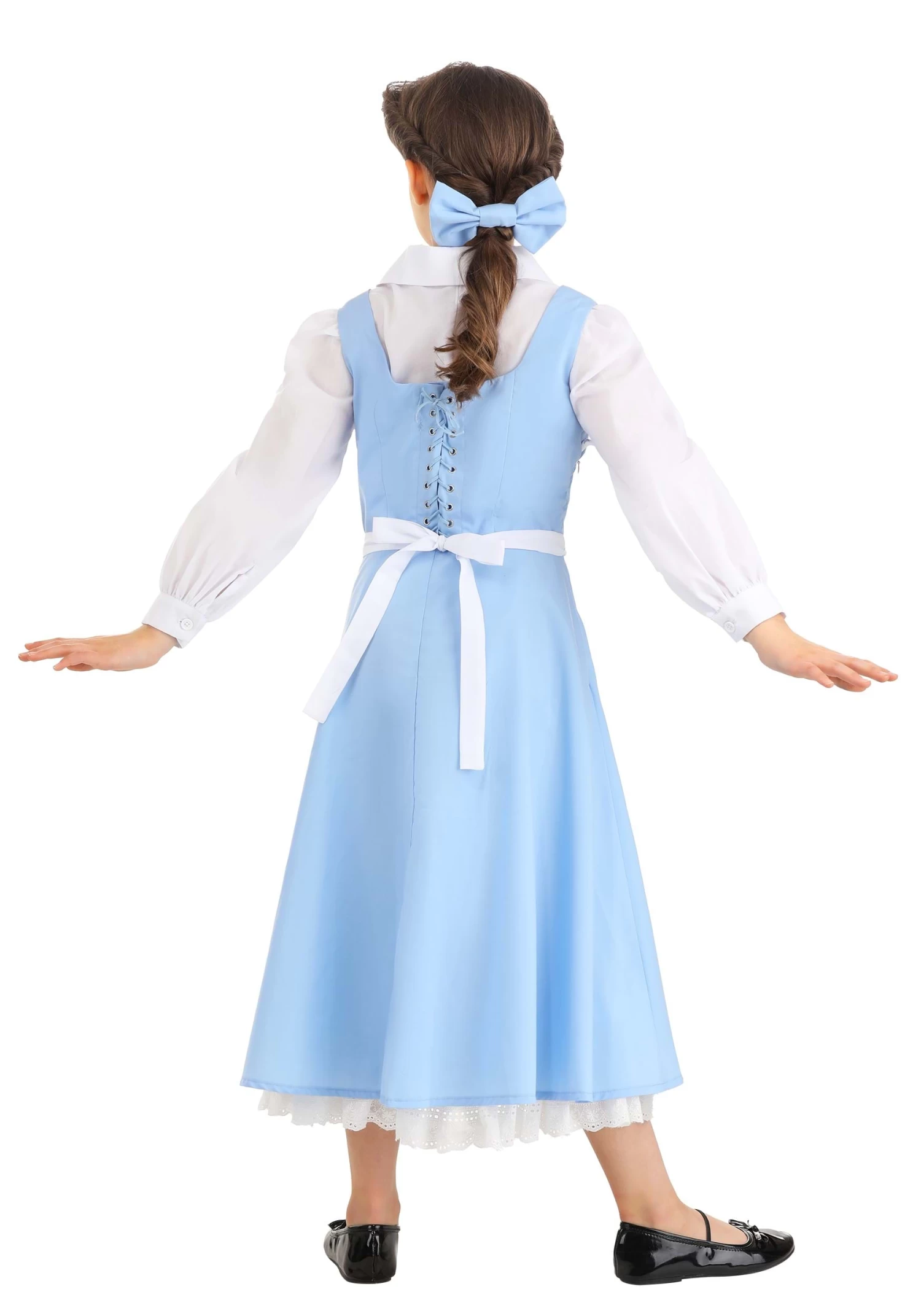 Belle Blue Dress Costume For Kids From Disney's Beauty And The Beast 6 Belle Blue Dress Costume For Kids From Disney's Beauty And The Beast - Image 4