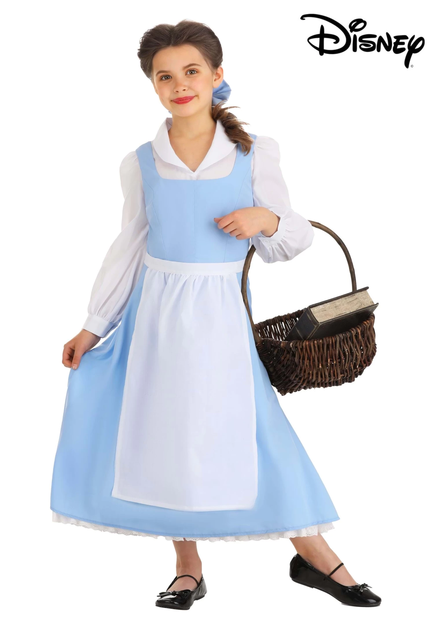 Belle Blue Dress Costume For Kids From Disney's Beauty And The Beast 5 Belle Blue Dress Costume For Kids From Disney's Beauty And The Beast - Image 3