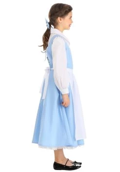 Belle Blue Dress Costume For Kids From Disney's Beauty And The Beast 17 Belle Blue Dress Costume For Kids From Disney's Beauty And The Beast -Halloween Costume Shop child beauty and the beast belle blue dress alt 9