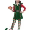 Festive Elf Girls Costume