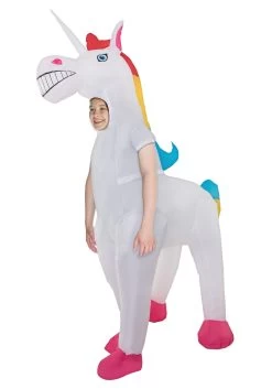 Child's Giant Inflatable Unicorn Costume -Halloween Costume Shop child giant inflatable unicorn costume