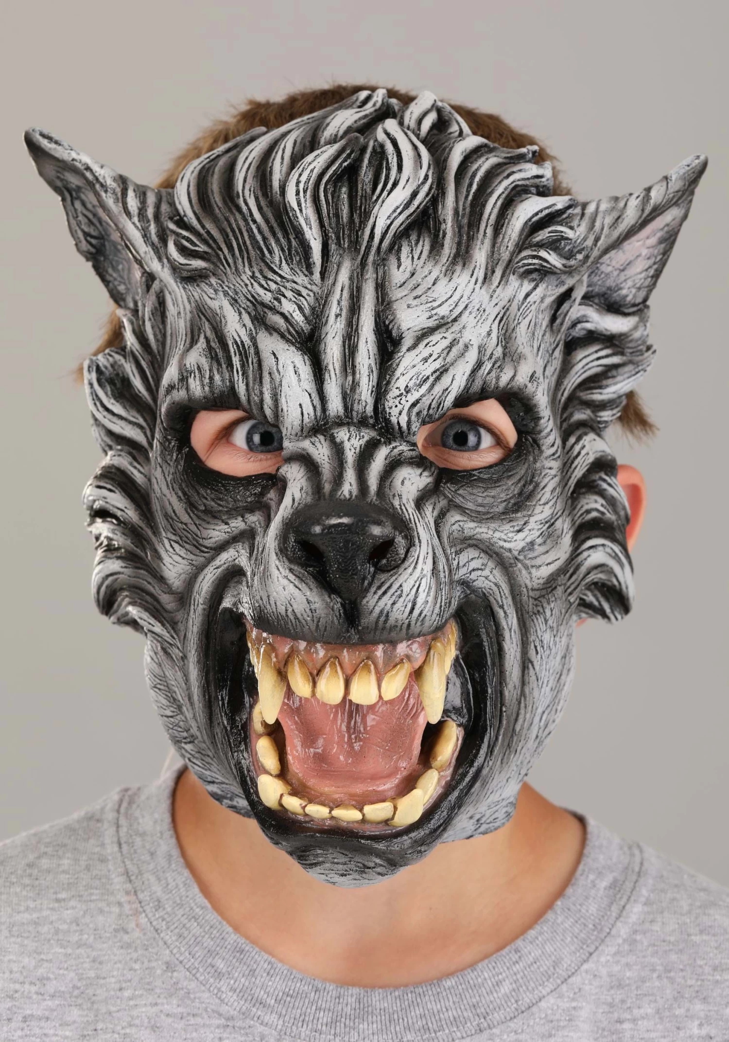 Gray Wolf Mask For Kids 4 Gray Wolf Mask For Kids - Image 2