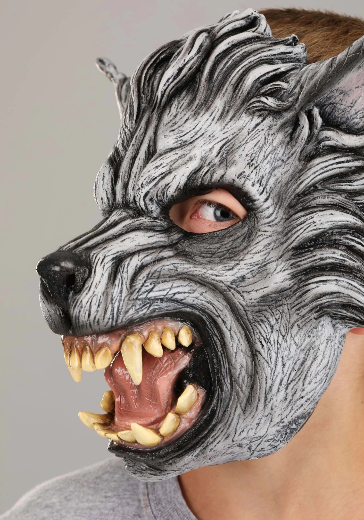Gray Wolf Mask For Kids 5 Gray Wolf Mask For Kids - Image 3