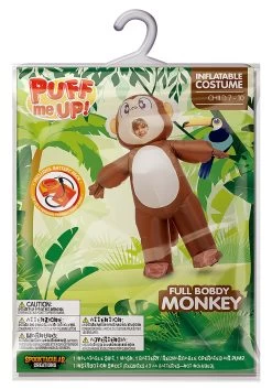 Inflatable Monkey Kid's Costume -Halloween Costume Shop child inflatable monkey costume alt 5 1