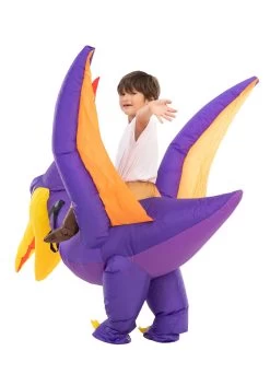 Inflatable Riding-A-Pteranodon Costume For Kids 10 Inflatable Riding-A-Pteranodon Costume For Kids -Halloween Costume Shop child inflatable riding a pteranodon costume alt 3