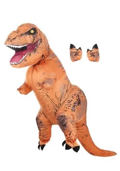 Inflatable T-Rex Child Costume -Halloween Costume Shop child inflatable t rex costume alt 8