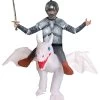Inflatable White Ride On Dragon Child Costume -Halloween Costume Shop child inflatable white ride on dragon costume