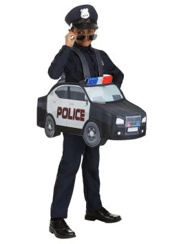 Ride In Police Car Costume For Kids