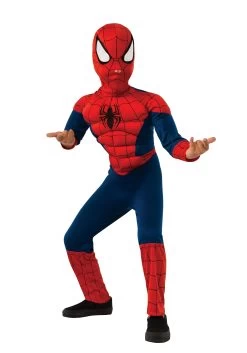 Ultimate Spider-Man Muscle Chest Costume For Boys