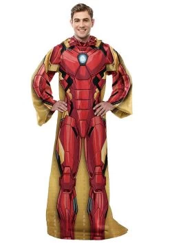 Classic Iron Man Adult Silk Comfy Throw For Adults
