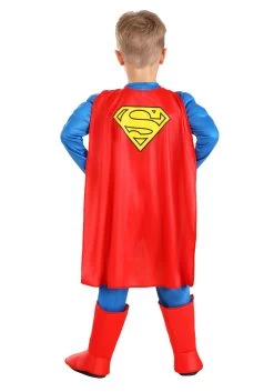 Deluxe Classic Superman Toddler Costume -Halloween Costume Shop classic superman deluxe toddler costume alt 4