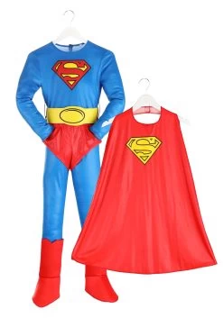 Classic Superman Costume For Kids -Halloween Costume Shop classic superman kids costume alt 5