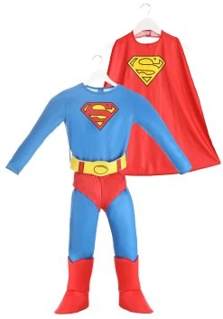 Classic DC Comics Superman Toddler Costume -Halloween Costume Shop classic superman toddler costume alt 5
