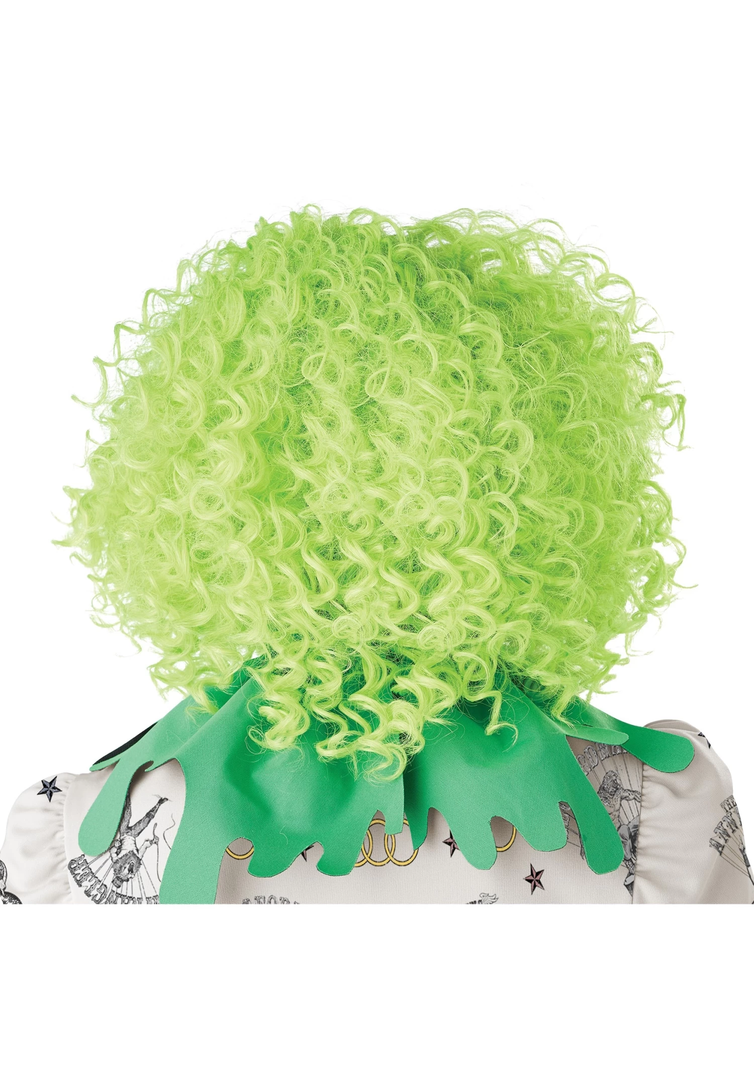 Corkscrew Green Curls Clown Wig 4 Corkscrew Green Curls Clown Wig - Image 2