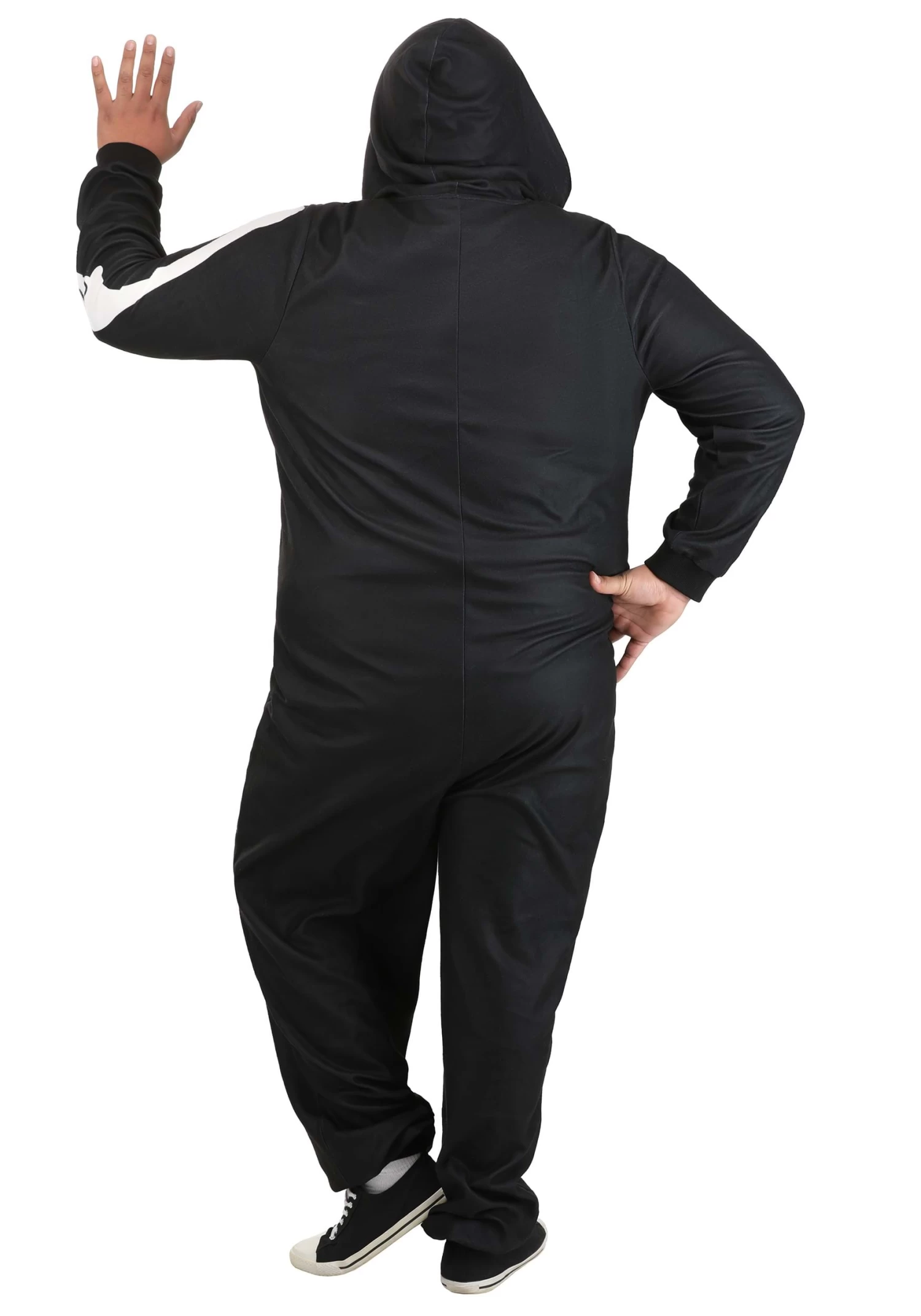 Plus Size Cozy Skeleton Adult Costume Onesie 4 Plus Size Cozy Skeleton Adult Costume Onesie - Image 2