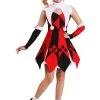 Women's Cute Court Jester Plus Size Costume -Halloween Costume Shop cute court jester plus size womens costume
