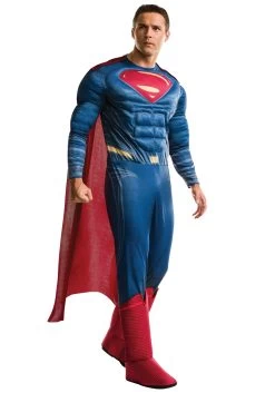 Men's Plus Size Deluxe Dawn Of Justice Superman Costume