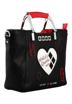 DC Comics Suicide Squad Harley Quinn Metallic Heart Handbag -Halloween Costume Shop dc comics suicide squad harley quinn handbag alt 4